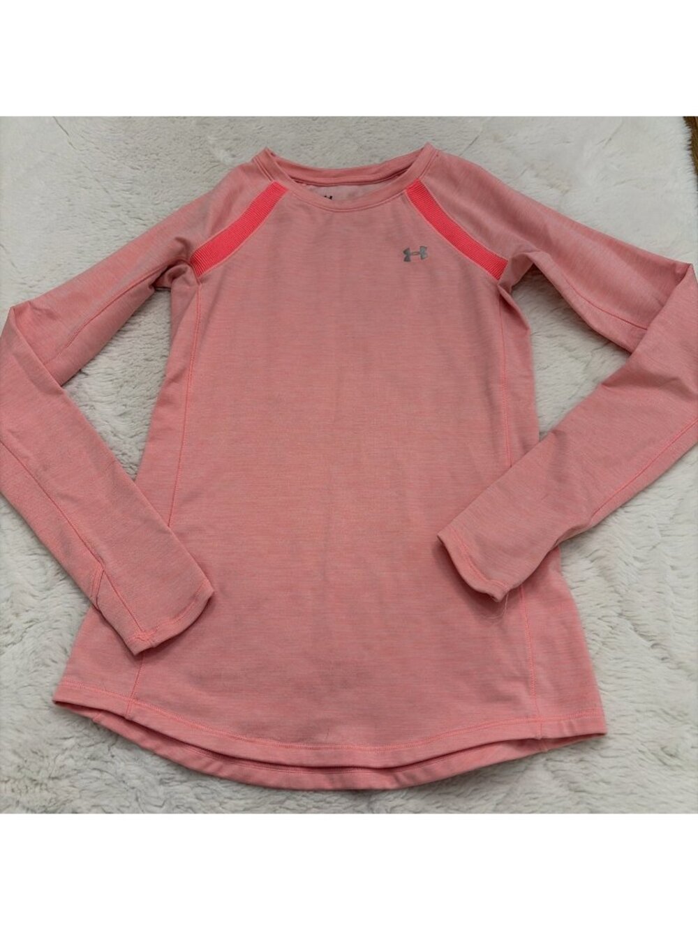 Under Armour Womens Cold Gear Fitted Pink Athletic Top XS